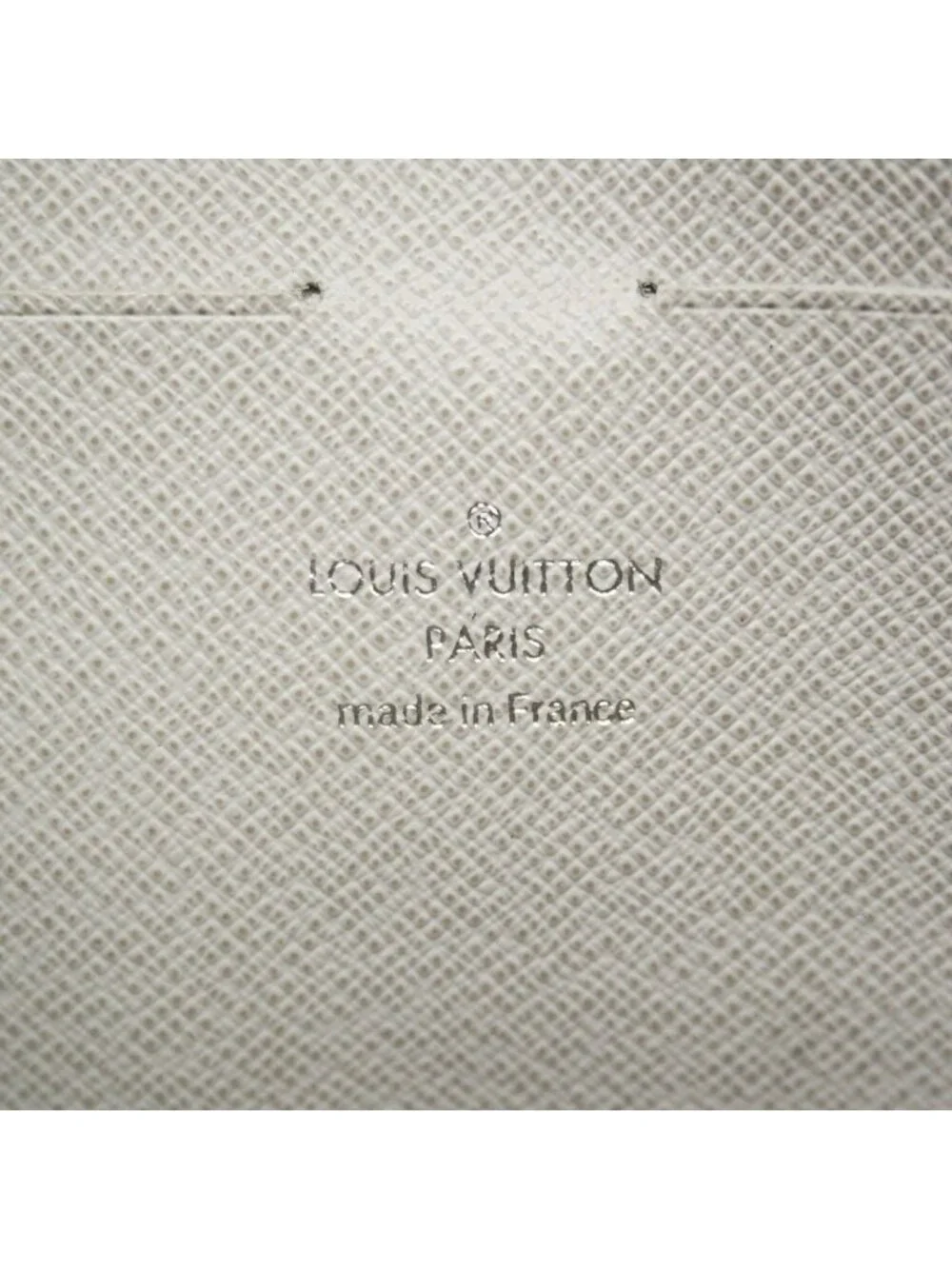 Louis Vuitton Clutch Monogram Logo Story Zipped Pouch GM Gray Yellow